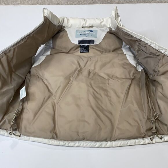 Obermeyer Juniors Down Puffer‎ Insulated Winter Snow Ski Vest Cream Small Unisex - Picture 7 of 12